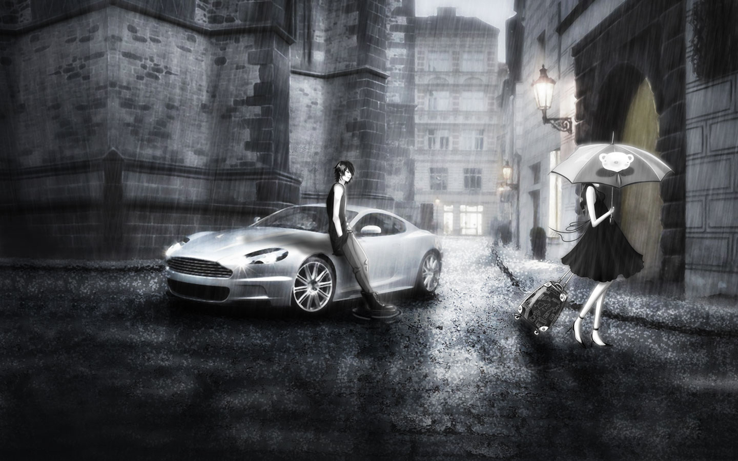 雨中分手xp主题